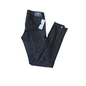 NWT PacSun Black Skinny Jeans Bullhead Size 25 Lowrise Cargo